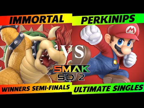 SMAK-SD2 Winners Semi-Finals - Immortal (Bowser) vs. Perkinips (Mario) - SSBU