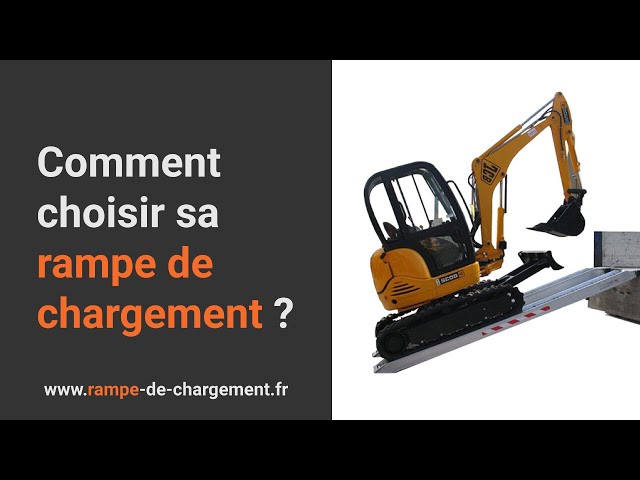 Rampe de chargement pliable avec rebords