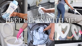 DEEP CLEAN WITH ME | *extreme* Cleaning Motivation + Declutter + Organization + spring cleaning 2025