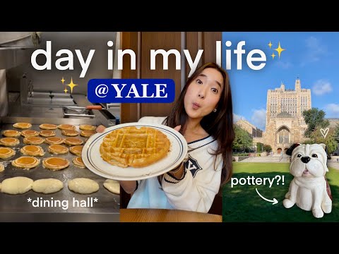 day in my life AT YALE!! i'm backkk 💙 dining hall, campus tour & tips!