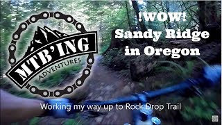 Riding the Sandy Ridge Trail system for the first time.