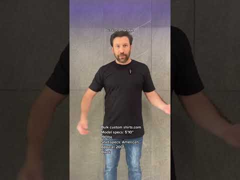 Revendo a camiseta de manga curta unissex Fine Jersey da American Apparel 2001 | BulkCustomShirts.com