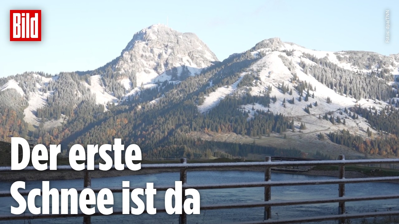 WINTER-START IN DEN ALPEN: Erster Schnee fällt in Bayern, bis zu 20 Zentimeter Neuschnee