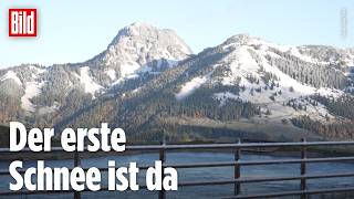 WINTER-START IN DEN ALPEN: Erster Schnee fällt in Bayern, bis zu 20 Zentimeter N