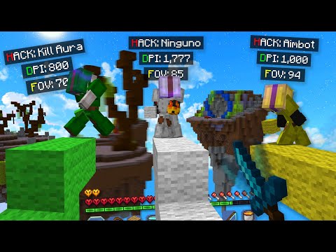 I PLAY with the BEST SUBS SETTINGS in BEDWARS!!  - ( _ _ )¨ Minecraft Skywars.