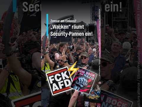 Video Thumbnail: 🔎🤔 Gab es Zensur beim W:O:A? #shorts #wacken #schleswigholstein #nachrichten
