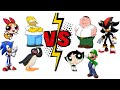MUGEN REQUEST 133 SONIC BLOSSOM HOMER PINGU VS PETER SHADOW BUTTERCUP LUIGUIE