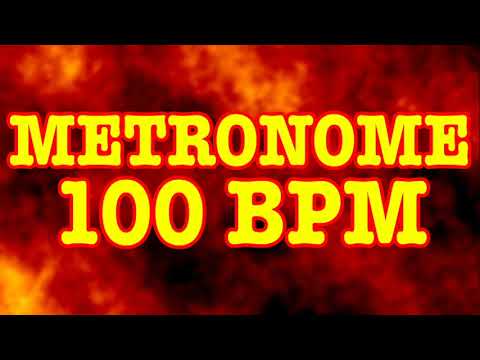 100 BPM Metronome - 10 Minute Metronome - 100BPM Click Track - 10 Minute Timer - Metrónomo 100 BPM