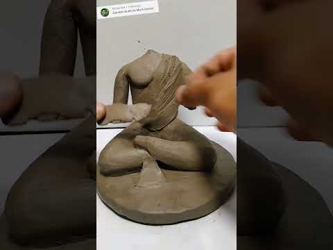 how to make Gautam Buddha with clay ll lord Buddha statue makingllBuddha murti#shorts#viral#rtistboy
