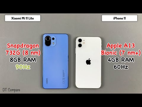 iPhone 11 vs Xiaomi Mi 11 lite Speed Test, Camera Test, Display Test