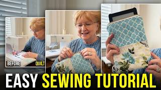 DIY Quilted eReader Sleeve | Beginner Sewing Tutorial with Free Pattern