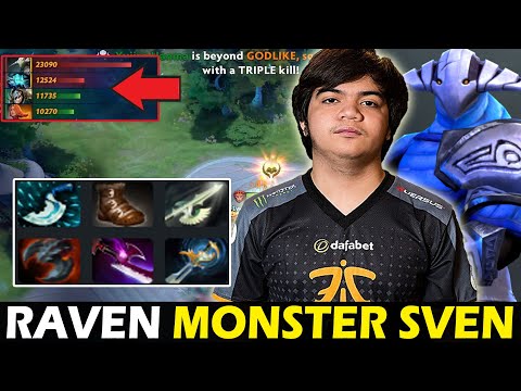 RAVEN FAST FARM SVEN - DOUBLE ENEMY NET WORTH | DOTA 2 Gameplay