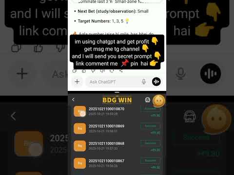 🔥 BDG WIN Prediction Trick 🔥 | Small Big Winning Pattern 2025 | 100% Working BDG Hack! 💰