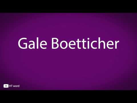 How to pronounce Gale Boetticher (Breaking bad characters)