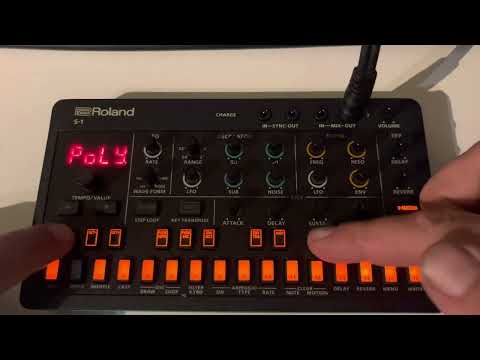 Roland Aira Compact S1 Tutorial Mono/Poly/Uni/Chord Mode - No Talking