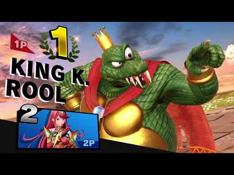 【スマブラSP】1on1対戦　ストック制K.クルール　　キングクルールvsホムラ＆ヒカリ＃４５