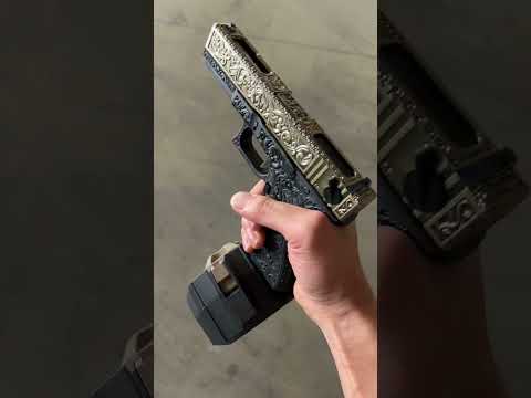 💯 OR 🔥?? G18c GOLD with DRUM Magazine 😱😱 #g18 #airsoft #shorts