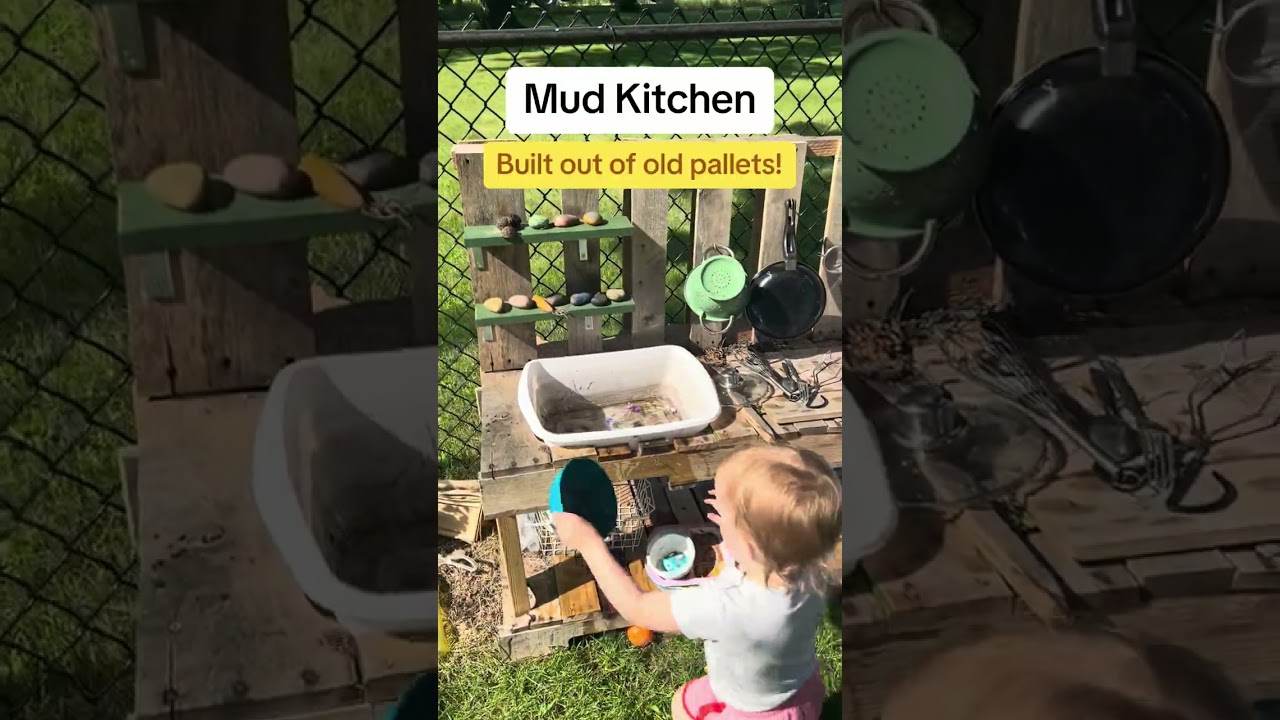 Boost kids' creativity with a diy mud kitchen in your backyard!