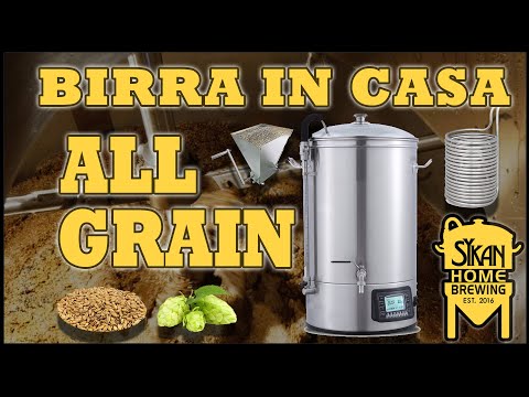How to Make BEER at HOME with the ALL GRAIN Technique - steps and Equipment - Sykan Homebrewing