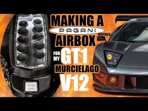 Making a Pagani inspired V12 Airbox for my GT1 Murcielago on ITBs
