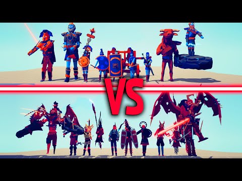 MEGA EGYPT TEAM vs MEGA ANCIENT TEAM | TABS - Totally Accurate Battle Simulator