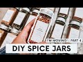 DIY AESTHETIC SPICE JARS Modern Spice Jars Labels