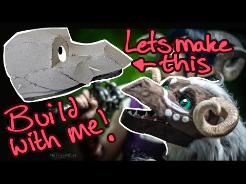 How do you make a dragon puppet? Like this! [Maned Imp Dragon puppet head build]