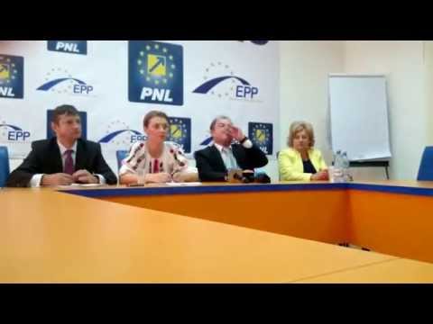 Alina Gorghiu si Vasile Blaga declaratii PNL Bacau 28 iunie 2015