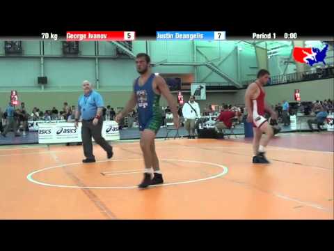George Ivanov vs. Justin Deangelis at 2013 ASICS University Nationals - FS