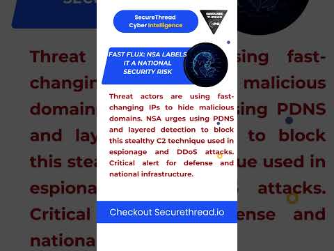 NSA Warns Fast Flux is a Growing National Security Threat