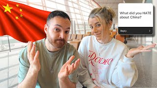 Our HONEST Thoughts About CHINA After 1 Month (Answering Your Questions)