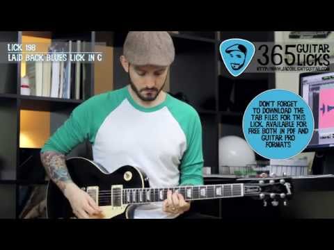 Lick 198/365 - Laid Back Blues Lick in C | 365 Guitar Licks Project