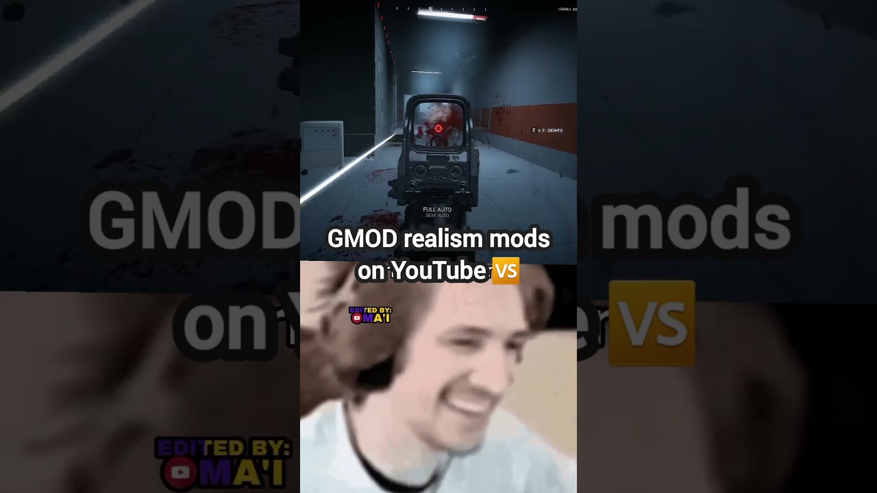 GMOD REALISM MOD ON YOUTUBE 🆚 REALISM MOD WHEN YOU DOWNLOAD IT