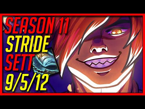 SEASON 11 SETT TOP WITH NEW MYTHIC ITEM STRIDEBREAKER IS BROKEN - League of Legends