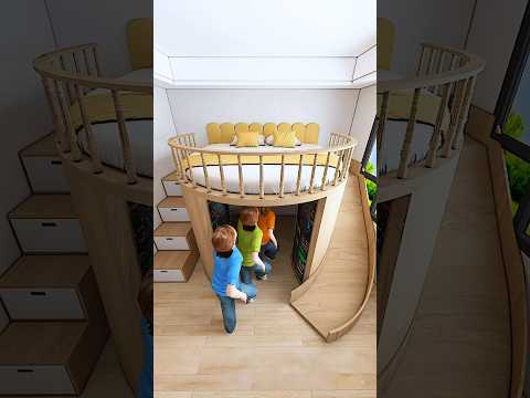 Gestaltung einer geheimen Basis unter dem Bett #shorts