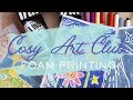 Foam Printing Mono Printing Fun