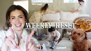 SUNDAY RESET ROUTINE: let’s catch up, clean up & spend the day with me