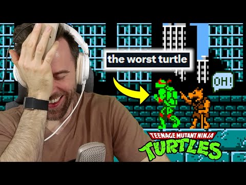 Can I Beat TMNT on NES Using Only The WORST Turtle?