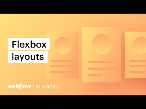 Webflow Flexbox UI Builder 공식 영상 미리보기