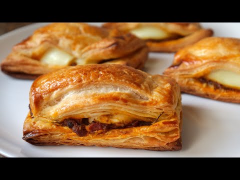 quick puff pastry recipe without butter and refrigerator | bakery style egg puffs recipe