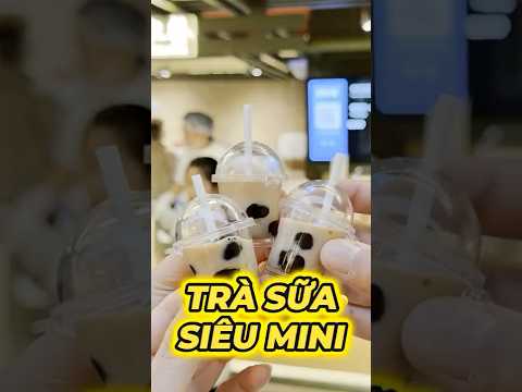 THỬ MUA TRÀ SỮA BẰNG LY SIÊU MINI #food