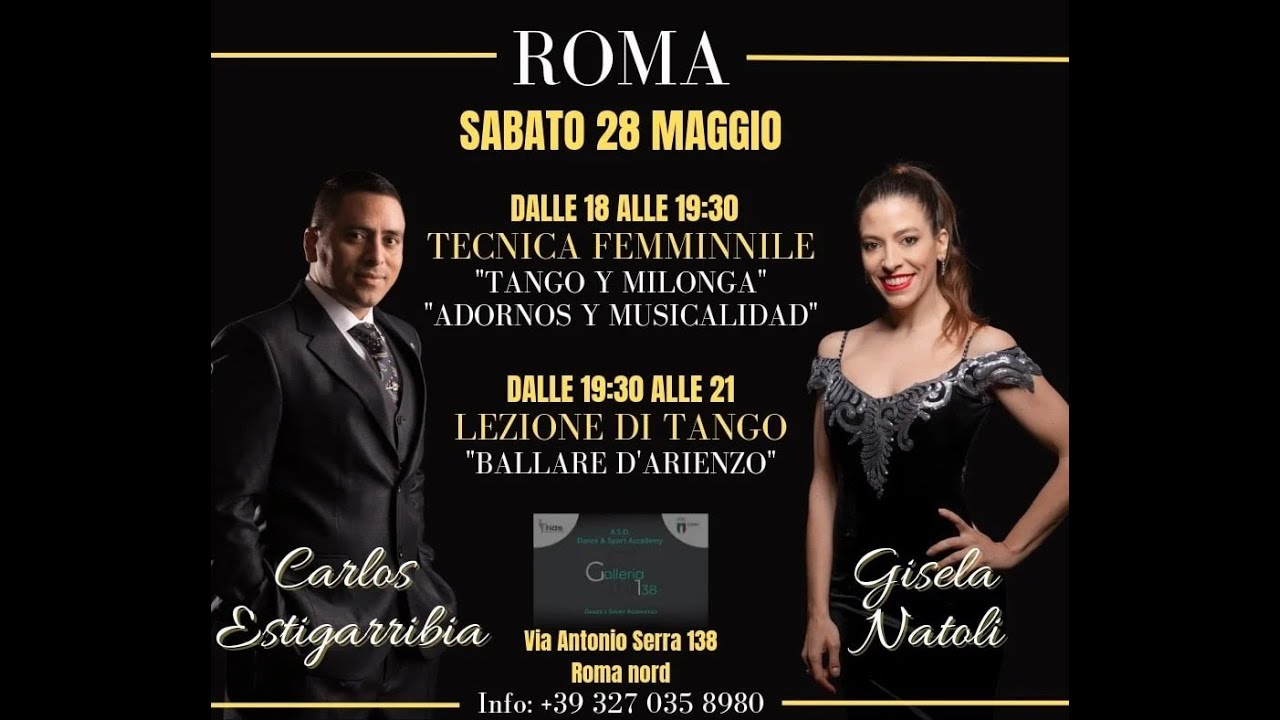 GISELA NATOLI & CARLOS ESTIGARRIBIA - TANGO A ROMA - #tangoargentino #tango