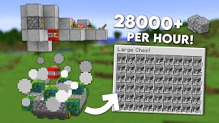 Minecraft Easy COBBLESTONE Farm - Fully Automatic