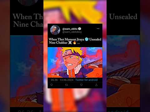 Jiraya Unsealed Nine Tails Chakara 🔥☠️ #narutoedit #narutoanimeshorts #shorts #narutoshippudenshort