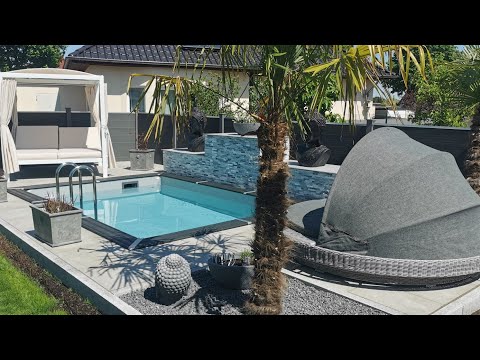 Pool selber bauen 2022 GRE Pool Avantgarde 466x326x124 💪🌴 Makeover🥳 VLOG 3