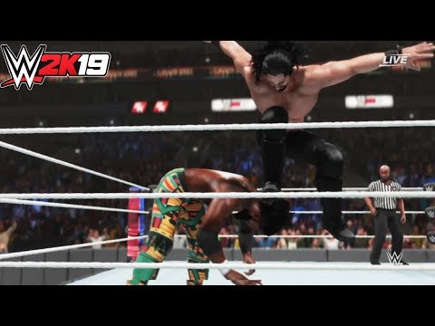 Seth Rollins vs.Kofi Kingston - WWE  Champion vs Universal Champion Match --WWE-2K19-Gameplay