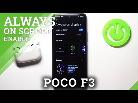 How to Change Always on Display Theme in Xiaomi Poco F3 – AOD Settings