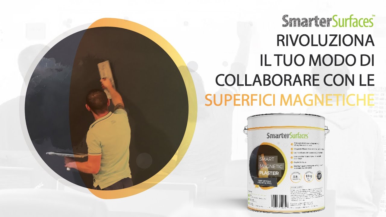 Come applicare l'intonaco magnetico | Pittura magnetica | Arredamento per ufficio