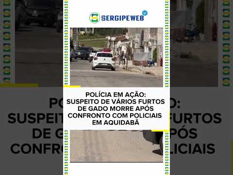 🚨 SUSPEITO DE FURTOS DE GADO MORRE APÓS CONFRONTO COM POLICIAIS EM AQUIDABÃ