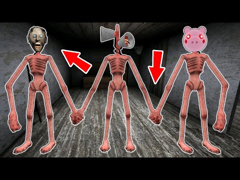 Granny vs Siren Head vs Piggy  - funny horror animation parody (all series about Siren Head)